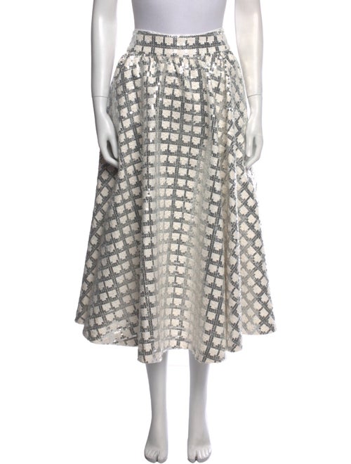 Alice + Olivia Patterned Midi Length Skirt