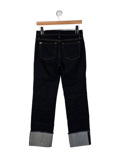 Alice + Olivia Mid-Rise Straight Leg Jeans