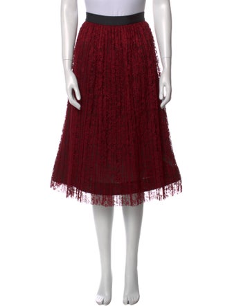 Alice + Olivia Lace Pattern Knee-Length Skirt