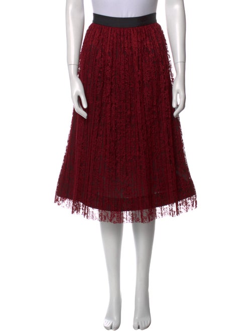 Alice + Olivia Lace Pattern Knee-Length Skirt
