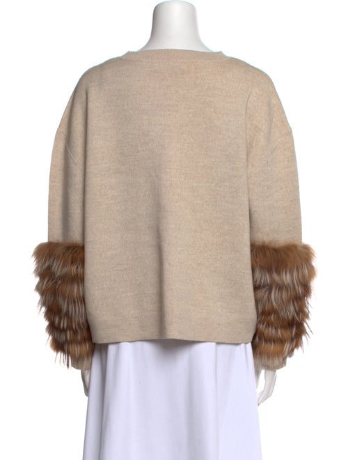 Alice + Olivia Wool Colorblock Pattern Sweater