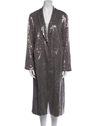 Alice + Olivia Patterned Faux Fur Coat