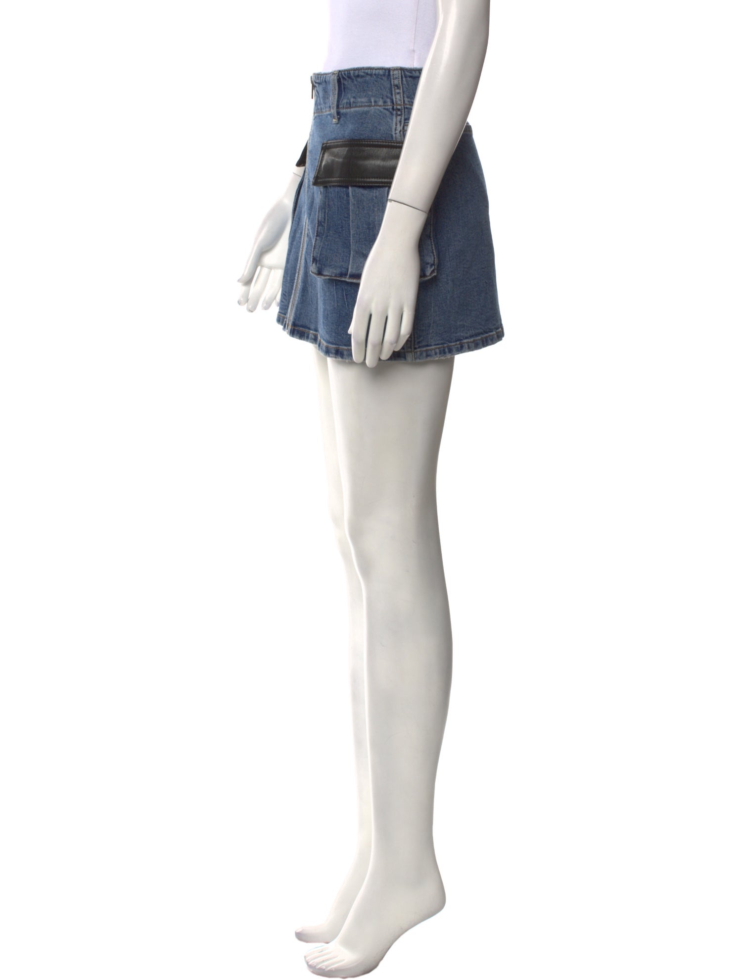 Alice + Olivia Embroidered Accent Mini Skirt