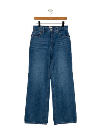Alice + Olivia High-Rise Wide Leg Jeans