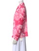 Alice + Olivia Silk Tie-Dye Print Button-Up Top