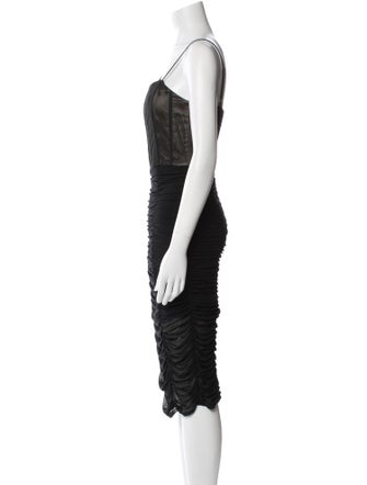 Alice + Olivia Square Neckline Knee-Length Dress