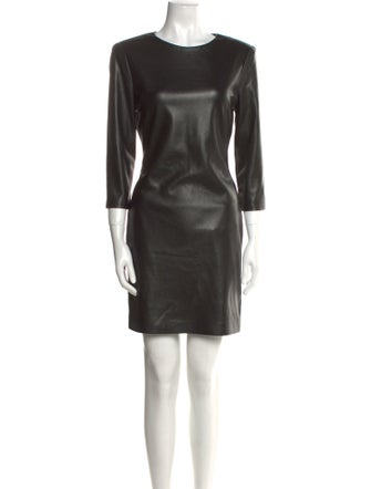 Alice + Olivia Bateau Neckline Mini Dress