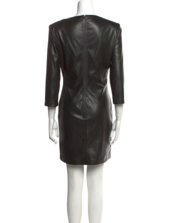 Alice + Olivia Bateau Neckline Mini Dress