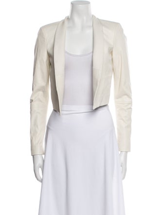 Alice + Olivia Lamb Leather Bolero