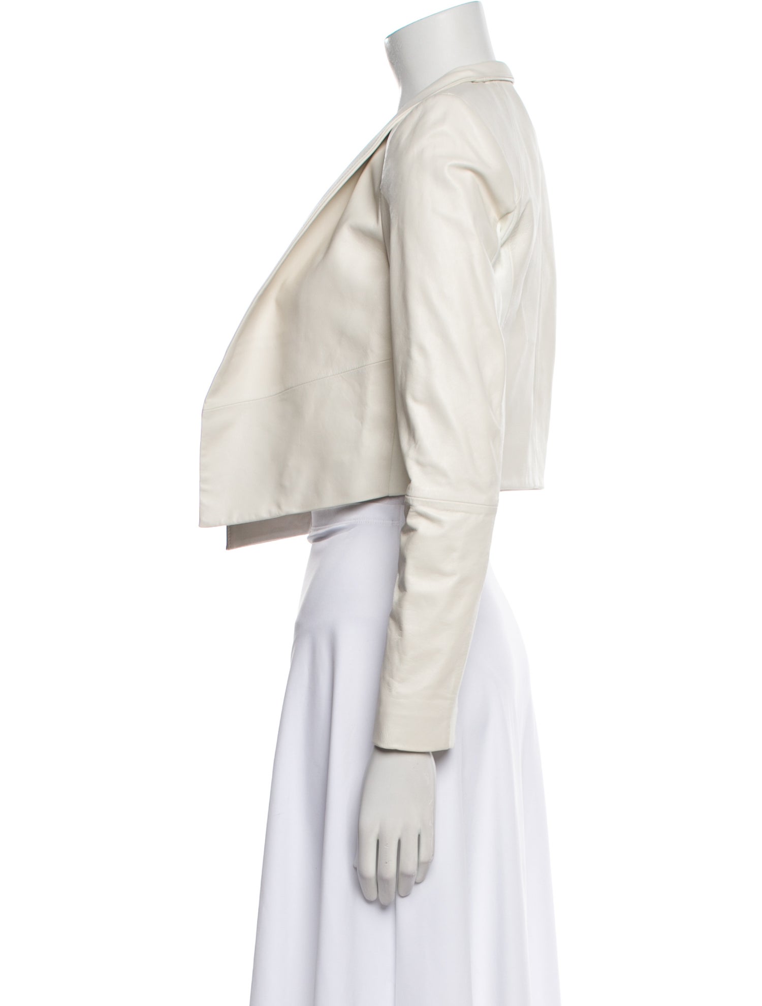 Alice + Olivia Lamb Leather Bolero