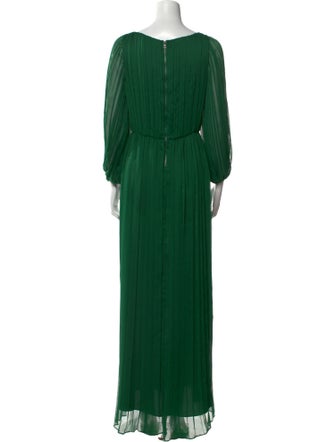 Alice + Olivia Bateau Neckline Long Dress