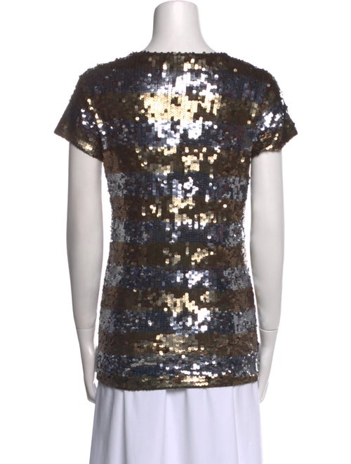 Alice + Olivia Printed Scoop Neck T-Shirt