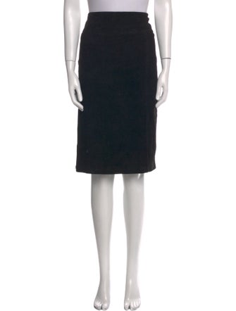 Alice + Olivia Lamb Leather Knee-Length Skirt