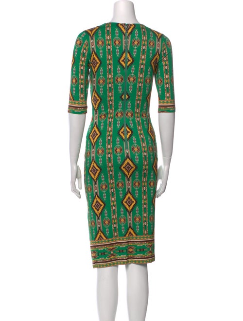 Alice + Olivia Printed Midi Length Dress