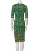Alice + Olivia Printed Midi Length Dress