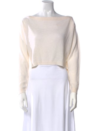 Alice + Olivia Cashmere Bateau Neckline Sweater