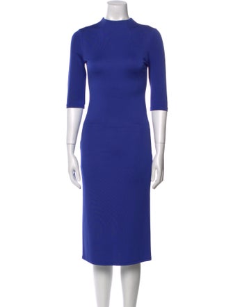 Alice + Olivia Mock Neck Knee-Length Dress