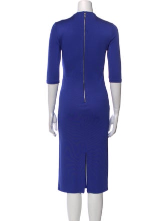 Alice + Olivia Mock Neck Knee-Length Dress