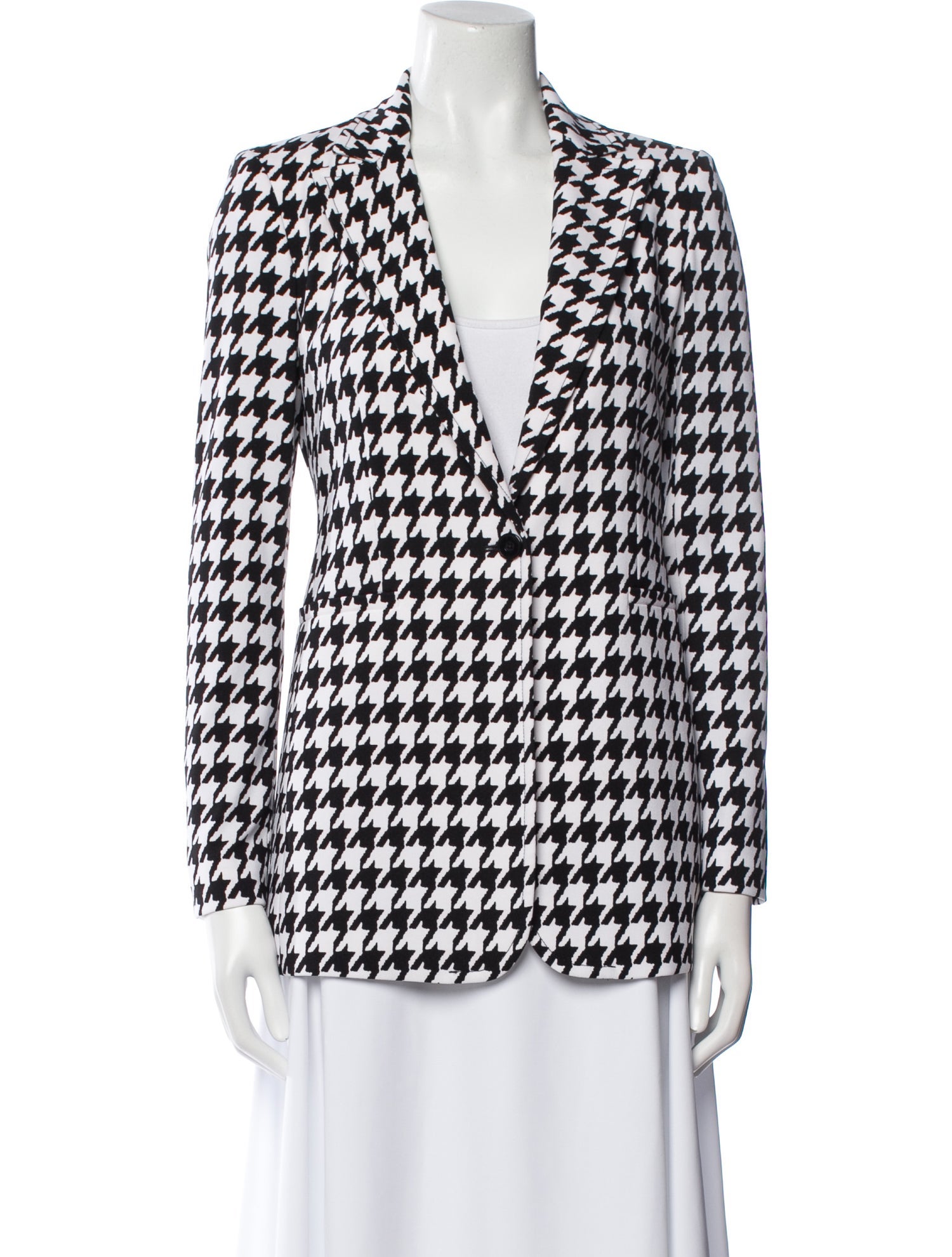 Alice + Olivia Houndstooth Print Blazer