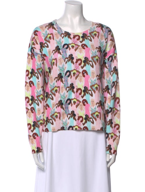 Alice + Olivia Printed Bateau Neckline Blouse