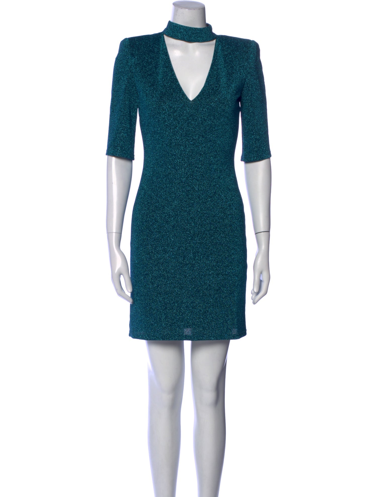 Alice + Olivia V-Neck Mini Dress