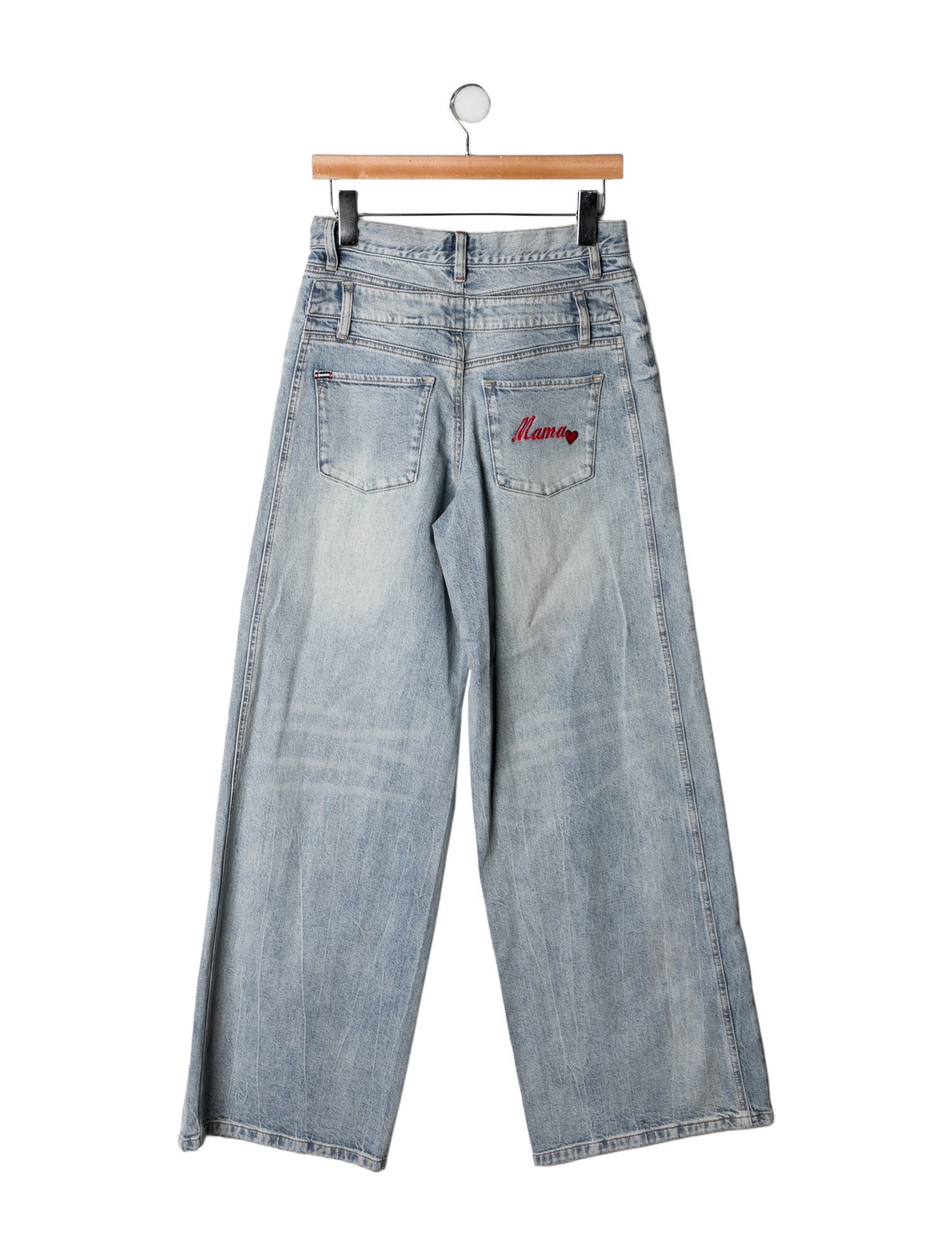 Alice + Olivia Mid-Rise Wide Leg Jeans