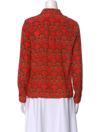 Alice + Olivia Silk Floral Print Blouse