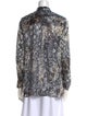 Alice + Olivia Printed V-Neck Blouse
