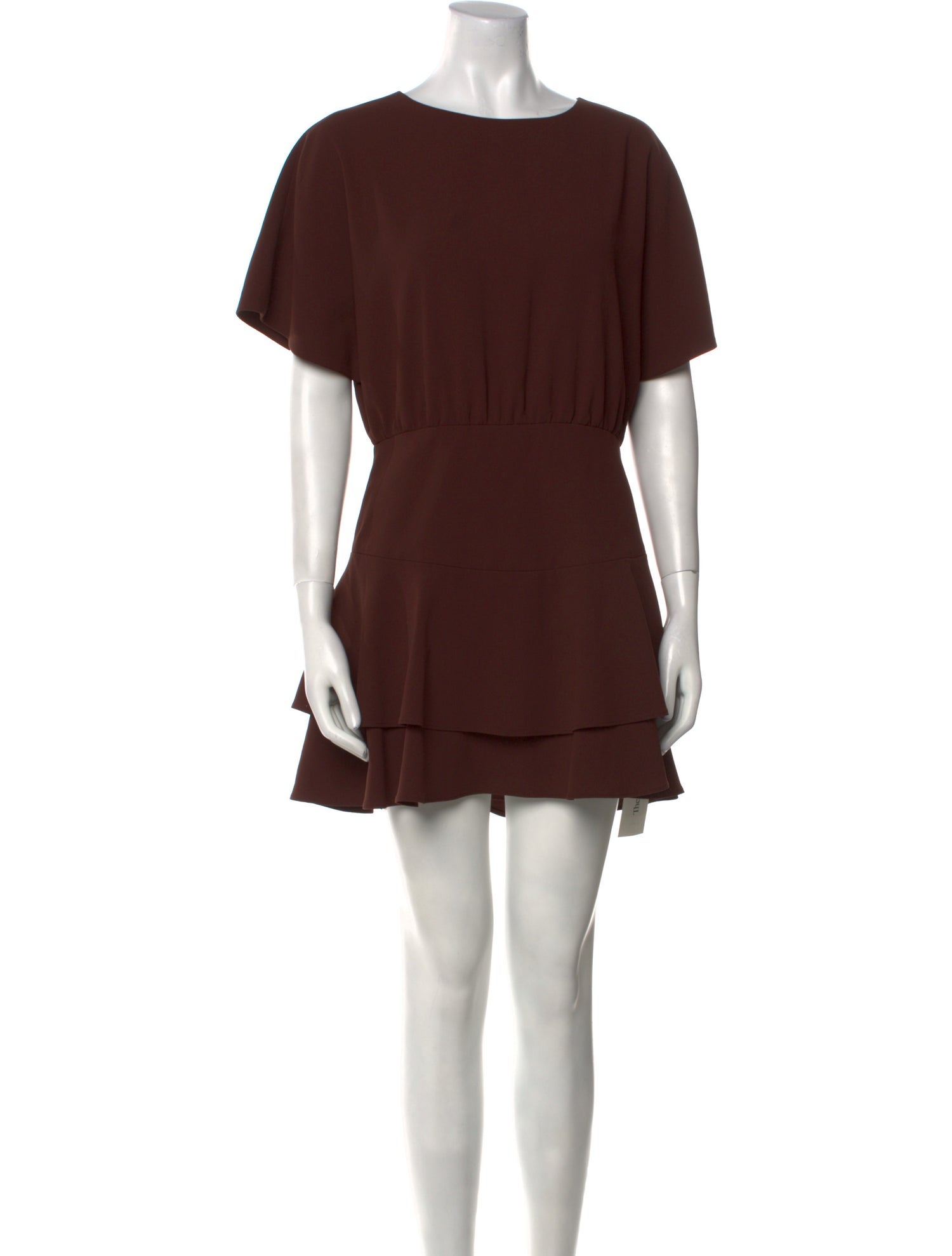 Alice + Olivia Bateau Neckline Mini Dress