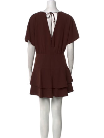 Alice + Olivia Bateau Neckline Mini Dress