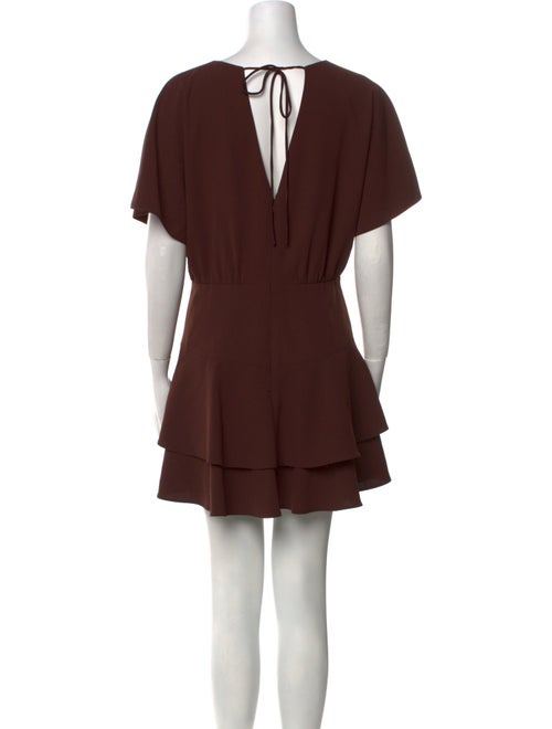 Alice + Olivia Bateau Neckline Mini Dress