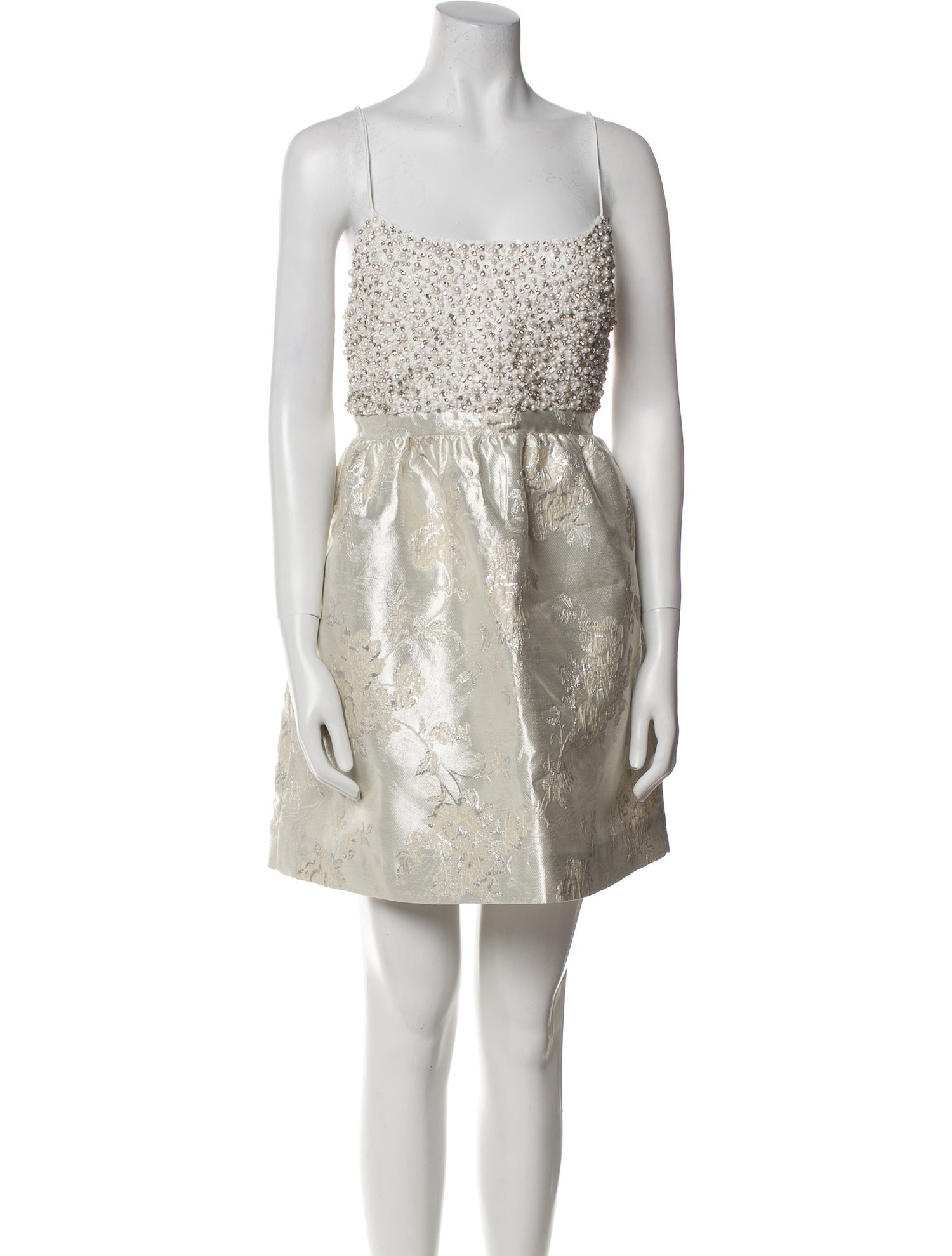 Alice + Olivia Square Neckline Mini Dress