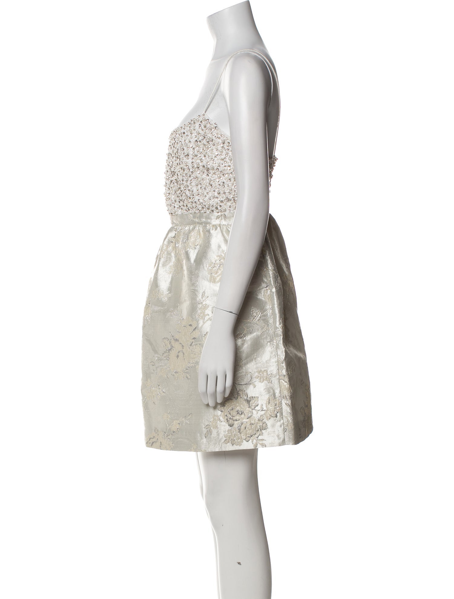 Alice + Olivia Square Neckline Mini Dress