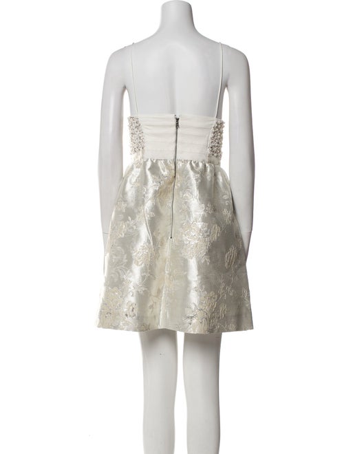 Alice + Olivia Square Neckline Mini Dress