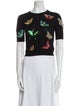 Alice + Olivia Wool Printed Crop Top
