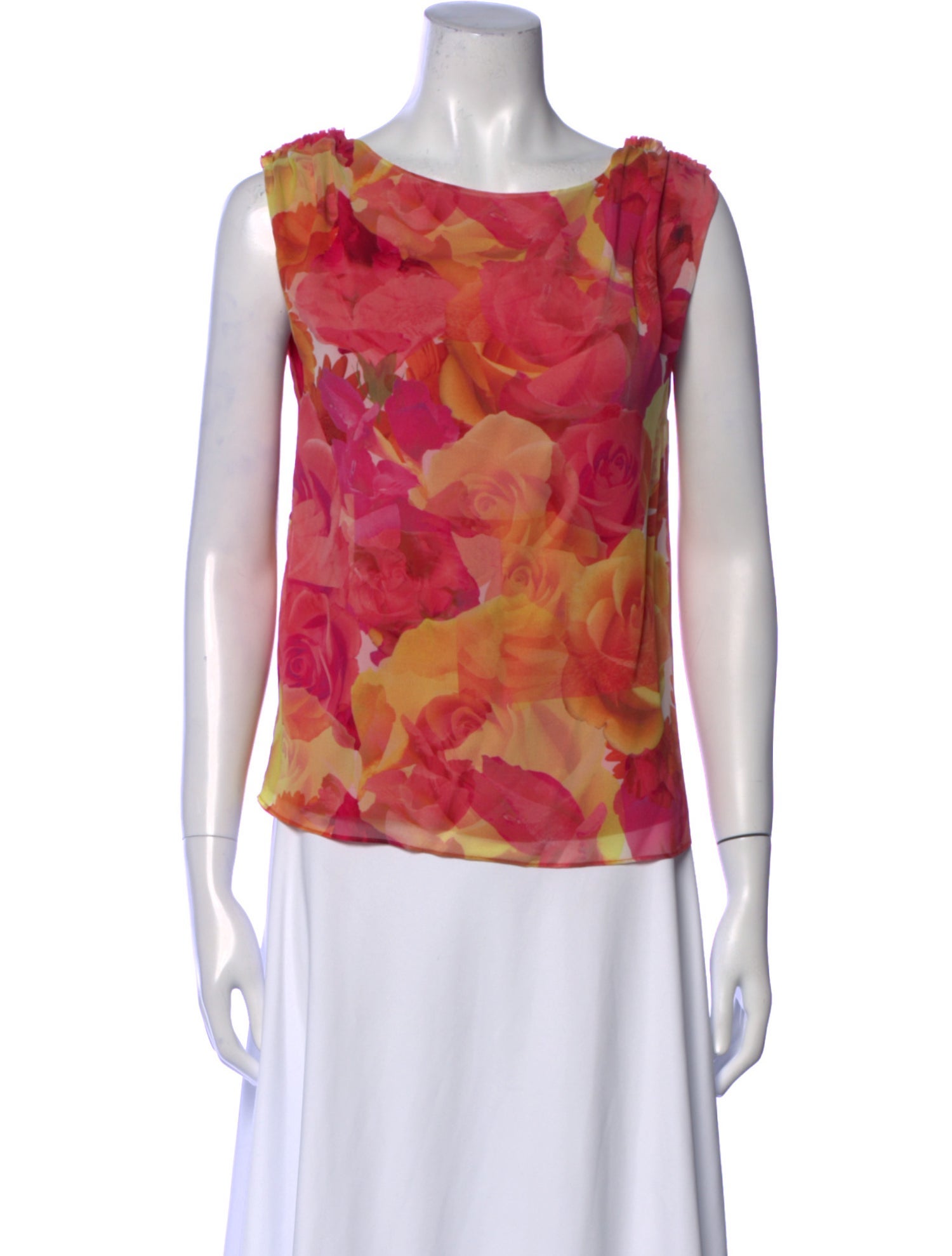 Alice + Olivia Silk Floral Print Blouse