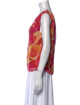 Alice + Olivia Silk Floral Print Blouse