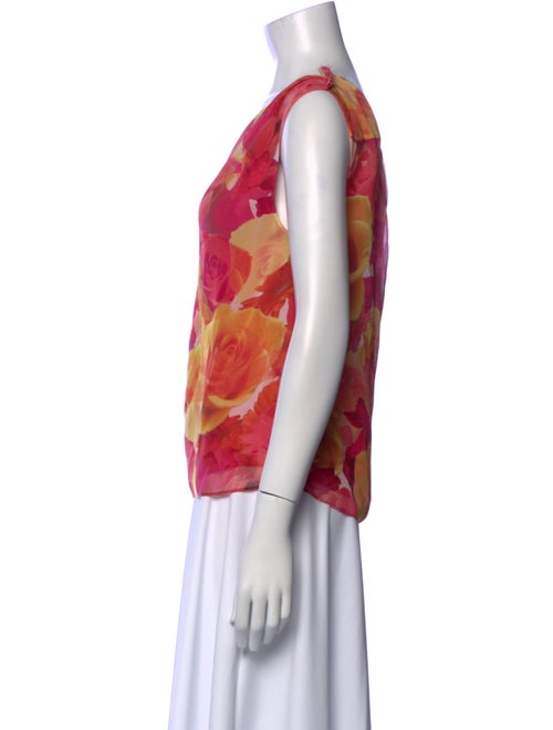 Alice + Olivia Silk Floral Print Blouse