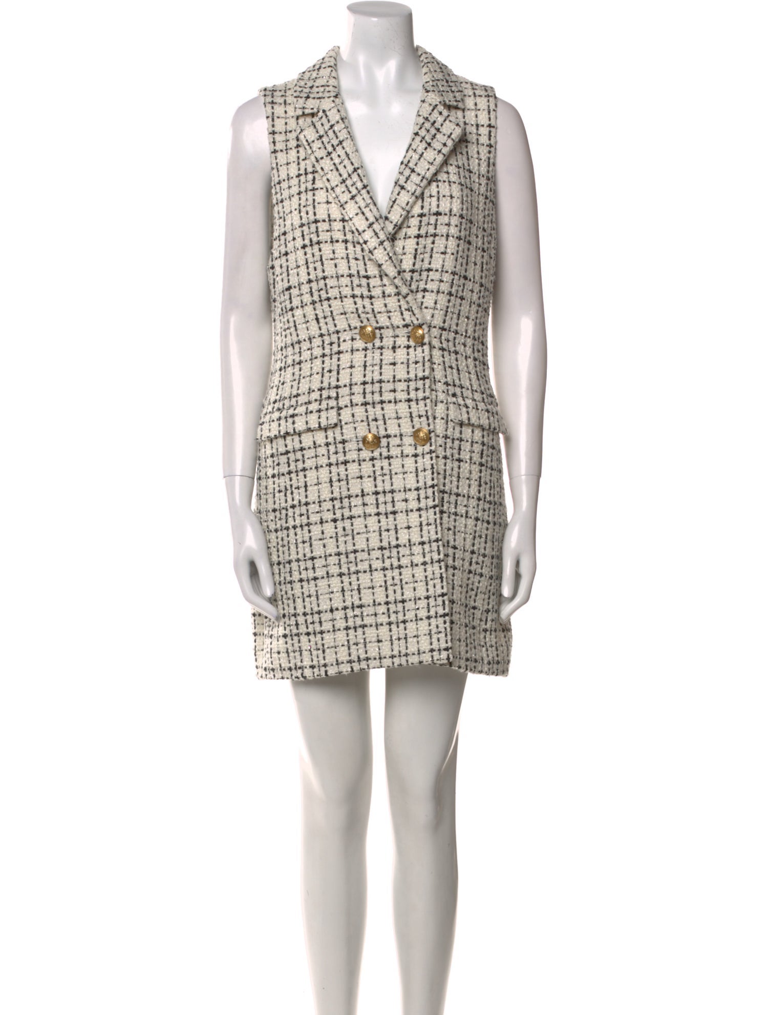 Alice + Olivia Plaid Print Mini Dress