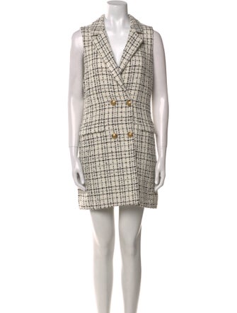 Alice + Olivia Plaid Print Mini Dress