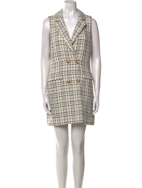 Alice + Olivia Plaid Print Mini Dress