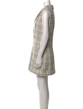 Alice + Olivia Plaid Print Mini Dress