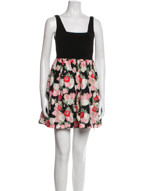 Alice + Olivia Floral Print Mini Dress