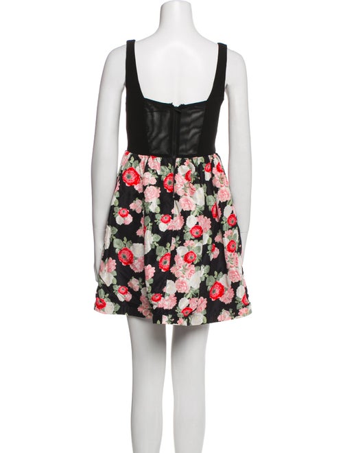 Alice + Olivia Floral Print Mini Dress