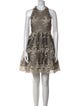 Alice + Olivia Lace Pattern Mini Dress