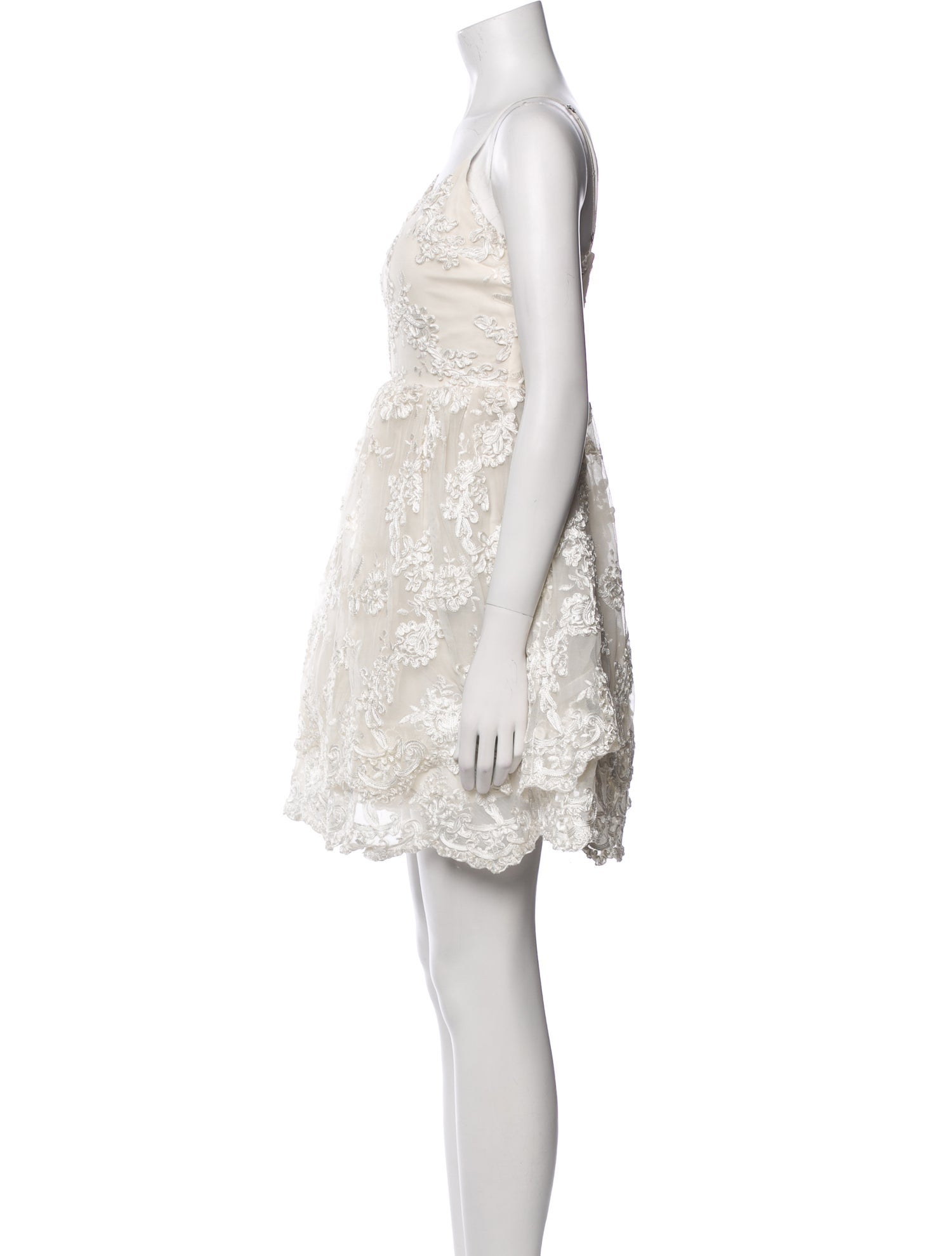 Alice + Olivia Square Neckline Mini Dress w/ Tags