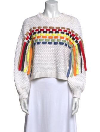 Alice + Olivia Printed Mock Neck Sweater