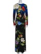 Alice + Olivia Floral Print Long Dress