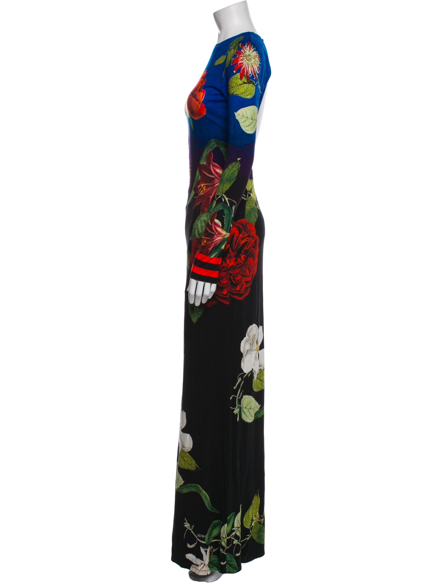 Alice + Olivia Floral Print Long Dress