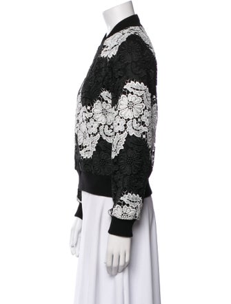 Alice + Olivia Floral Print Bomber Jacket